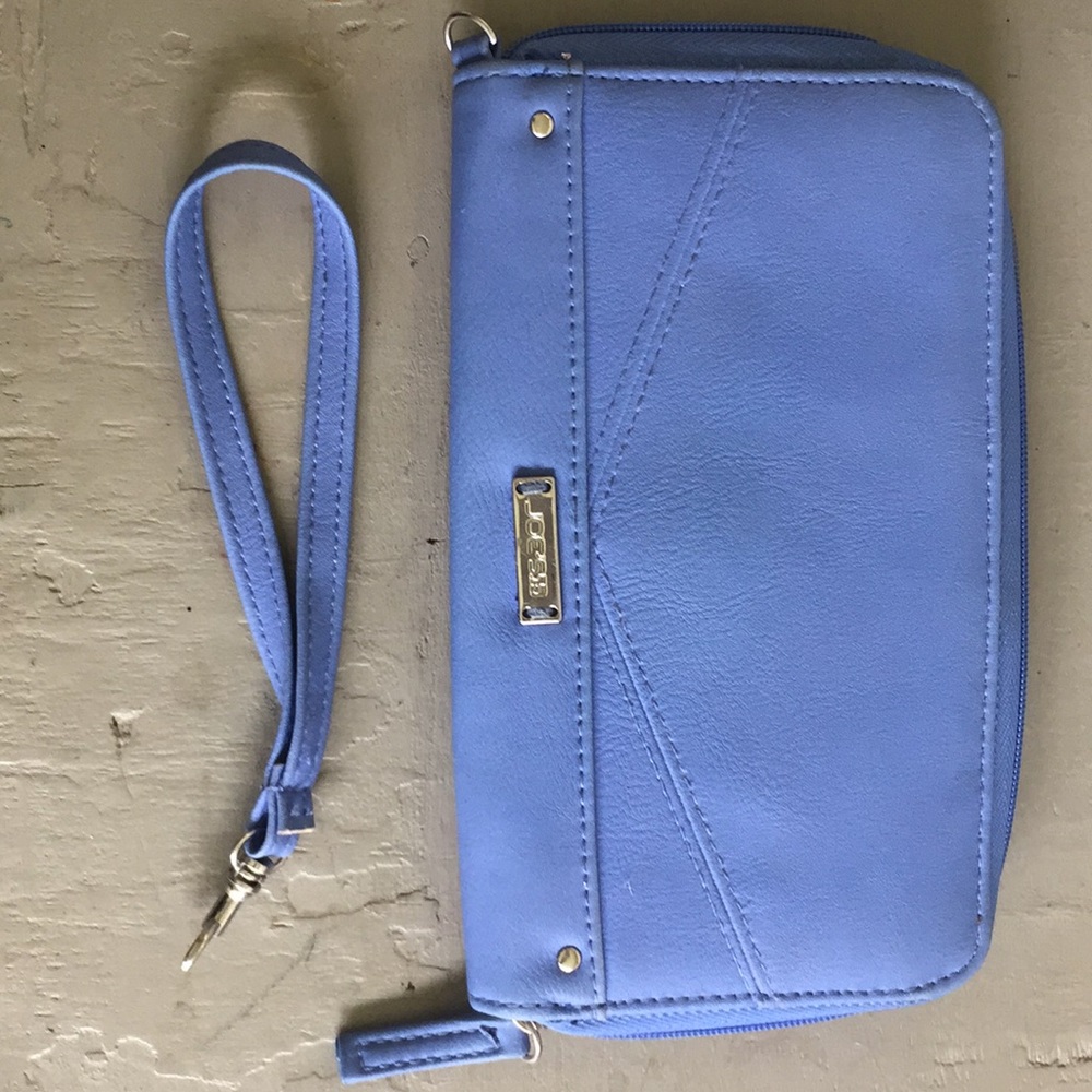Joe’s Lavender Hand purse with strap